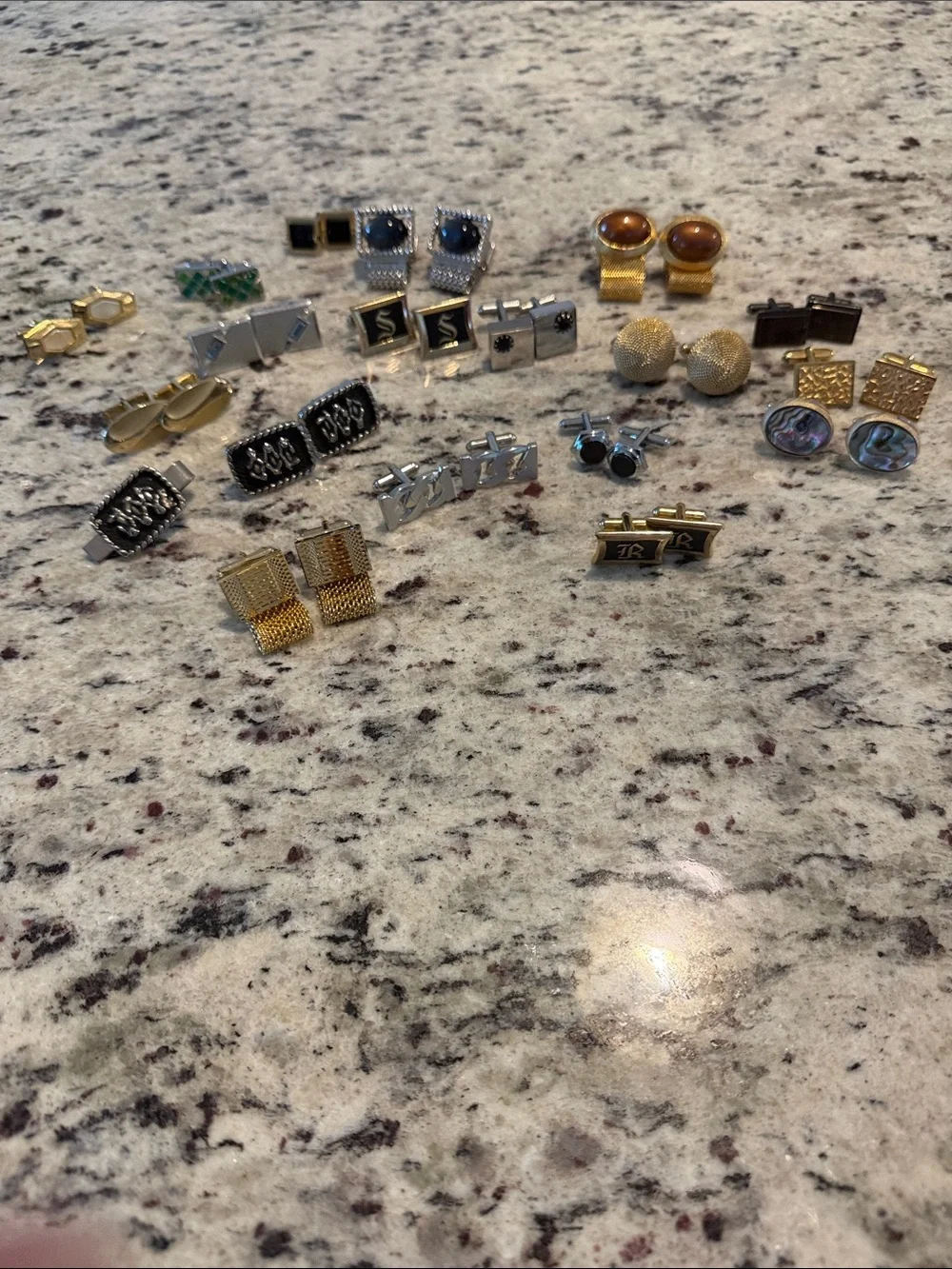 Mixed Gold & Silver Cufflink Set